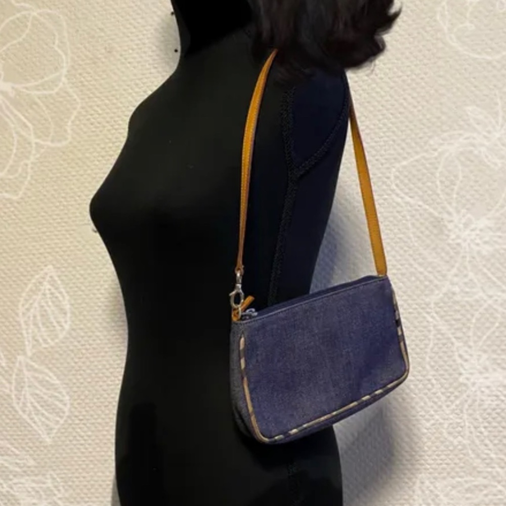 Small denim Burberry vintage bag